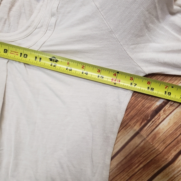 Lucky Brand Cream Horseshoe Neck Top Boho Hippie Western Bohemian Casual… - Picture 7 of 8